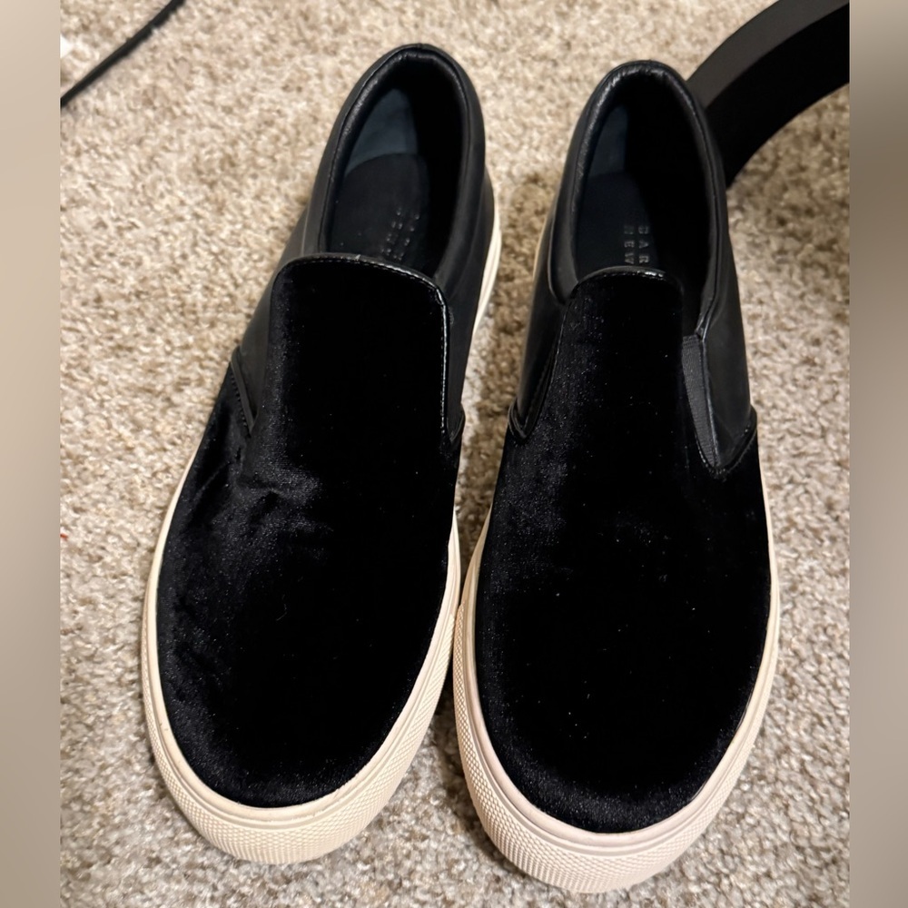 Barneys New York Black Slip-On Shoes